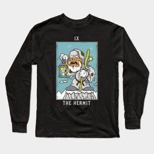 The Hermit - Mystical Medleys - Vintage Cartoon Tarot Long Sleeve T-Shirt